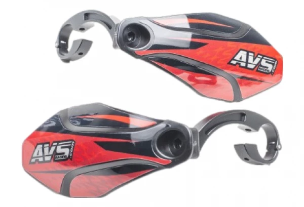 Protège Mains AVS Kit Déco Rouge / Noir 3 Protège Mains AVS Kit Déco Rouge / Noir