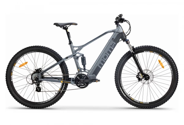 Moma Bikes VTT Electrique Tout Suspendu Moma E-MTB 29'' Shimano Altus 8V Gris 4 Moma Bikes VTT Electrique Tout Suspendu Moma E-MTB 29'' Shimano Altus 8V Gris – Image 2
