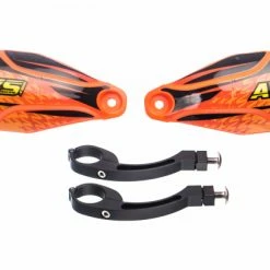 Protège Mains AVS KIT DECO (patte Alu Avec Charnière) Orange Noir