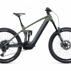 VTT Électrique Tout-Suspendu Cube Stereo Hybrid 160 HPCTM Sram GX 12V 750 Wh 27.5'' Gris/Vert 2022