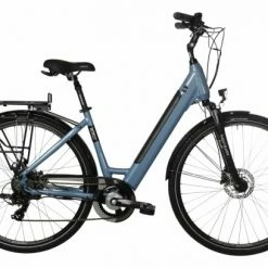 Vélo De Ville Électrique Bicyklet Carmen Shimano Tourney/Altus 7V 504 Wh 700 Mm Bleu