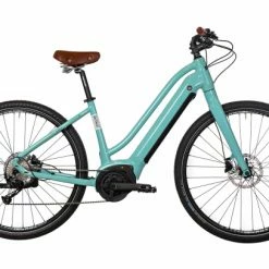 Vélo Fitness Électrique Bicyklet Béatrice Shimano Altus 9V 500 Wh 700 Mm Bleu