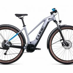 VTT Électrique Semi-Rigide Cube Reaction Hybrid Performance 500 Allroad Trapeze Shimano Alivio 9V 500 Wh 29'' Argent Polar 2022