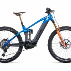 VTT Électrique Tout-Suspendu Cube Stereo Hybrid 140 HPC Actionteam 625 27.5 Shimano XT 12V 625 Wh 27.5'' Bleu Gris Actionteam 2022