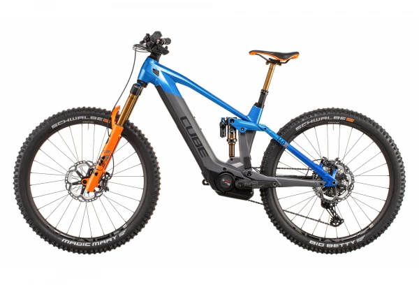 VTT Électrique Tout-Suspendu Cube Stereo Hybrid 140 HPC Actionteam 625 27.5 Shimano XT 12V 625 Wh 27.5'' Bleu Gris Actionteam 2022 6 VTT Électrique Tout-Suspendu Cube Stereo Hybrid 140 HPC Actionteam 625 27.5 Shimano XT 12V 625 Wh 27.5'' Bleu Gris Actionteam 2022 – Image 4