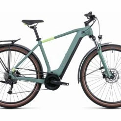Vélo De Ville Électrique Cube Touring Hybrid One 500 Shimano Alivio 9V 500 Wh 700 Mm Vert Sharp 2022