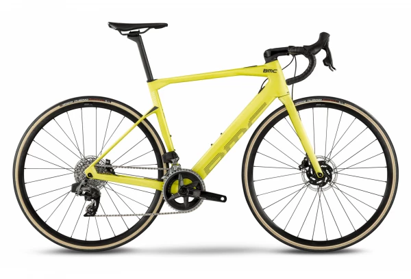 Vélo De Route Électrique BMC Roadmachine AMP Two Sram Rival ETap AXS 12V 350 Wh 700 Mm Jaune Lime 2023 3 Vélo De Route Électrique BMC Roadmachine AMP Two Sram Rival ETap AXS 12V 350 Wh 700 Mm Jaune Lime 2023