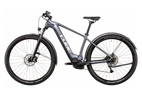 VTT Électrique Semi-Rigide Cube Reaction Hybrid Performance 500 Allroad Shimano Alivio 9V 500 Wh 29'' Gris Metallic 2022 6 VTT Électrique Semi-Rigide Cube Reaction Hybrid Performance 500 Allroad Shimano Alivio 9V 500 Wh 29'' Gris Metallic 2022 – Image 4