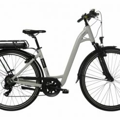 Vélo De Ville Électrique Bicyklet Louison Shimano Tourney 6V 400 Wh 700 Mm Gris