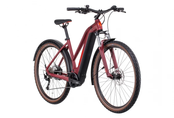 VTC Électrique Cube Nuride Hybrid Performance 500 Allroad Trapeze Shimano Alivio 9V 500 Wh 700 Mm Rouge Dark 2022 Gris 4 VTC Électrique Cube Nuride Hybrid Performance 500 Allroad Trapeze Shimano Alivio 9V 500 Wh 700 Mm Rouge Dark 2022 Gris – Image 2