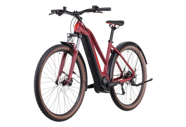 VTC Électrique Cube Nuride Hybrid Performance 500 Allroad Trapeze Shimano Alivio 9V 500 Wh 700 Mm Rouge Dark 2022 Gris 5 VTC Électrique Cube Nuride Hybrid Performance 500 Allroad Trapeze Shimano Alivio 9V 500 Wh 700 Mm Rouge Dark 2022 Gris – Image 3