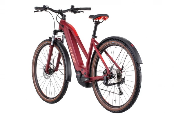 VTC Électrique Cube Nuride Hybrid Performance 500 Allroad Trapeze Shimano Alivio 9V 500 Wh 700 Mm Rouge Dark 2022 Gris 7 VTC Électrique Cube Nuride Hybrid Performance 500 Allroad Trapeze Shimano Alivio 9V 500 Wh 700 Mm Rouge Dark 2022 Gris – Image 5