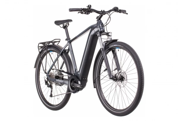 Vélo De Ville Électrique Cube Touring Hybrid One 400 Shimano Alivio 9V 400 Wh 700 Mm Gris Bleu 2022 4 Vélo De Ville Électrique Cube Touring Hybrid One 400 Shimano Alivio 9V 400 Wh 700 Mm Gris Bleu 2022 – Image 2