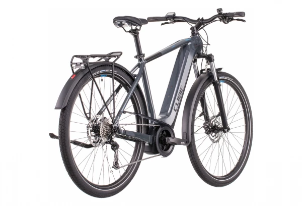 Vélo De Ville Électrique Cube Touring Hybrid One 400 Shimano Alivio 9V 400 Wh 700 Mm Gris Bleu 2022 8 Vélo De Ville Électrique Cube Touring Hybrid One 400 Shimano Alivio 9V 400 Wh 700 Mm Gris Bleu 2022 – Image 6