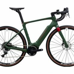 Stajvelo Gravel Bike Électrique Stajvélo MontAgel Sram Rival 11V 500 Wh 700 Mm Kaki / Rouge 2022