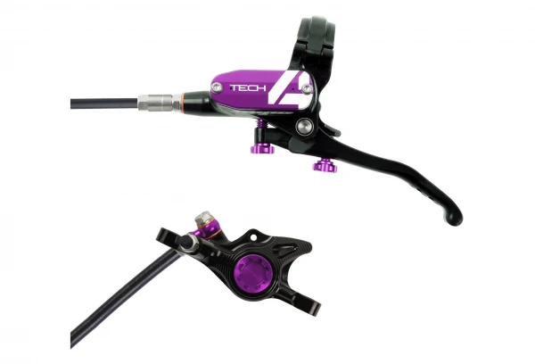 Frein Avant Hope Tech 4 X2 Noir / Violet Durite Standard 3 Frein Avant Hope Tech 4 X2 Noir / Violet Durite Standard