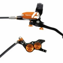 Frein Arrière Hope Tech 4 V4 Noir / Orange Durite Standard