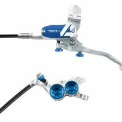 Frein Avant Hope TECH4 V4 Argent / Bleu Durite Standard