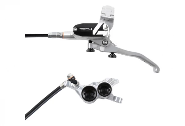 Frein Avant Hope TECH4 V4 Argent / Noir Durite Standard 3 Frein Avant Hope TECH4 V4 Argent / Noir Durite Standard