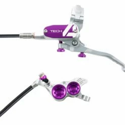 Frein Avant Hope TECH4 V4 Argent / Violet Durite Standard