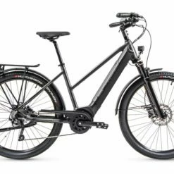VTC Électrique Peugeot ET01 Crossover Equipé Mixte D10 Powertube Shimano Deore 10V 500 Wh 27.5'' Gris Foncé 2022