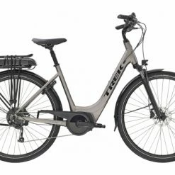 Vélo De Ville Électrique Trek Verve+ 2 Lowstep Bosch 400wh Shimano Altus 9V Matte Gunmetal 2021 Bleu