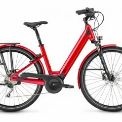 Moustache Bikes VTC Électrique Moustache Samedi 28.5 Open Shimano Deore 10V 2021 Rouge Métal