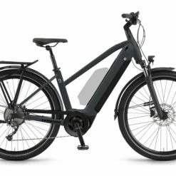 Vélo De Ville Électrique Femme Winora Sinus 9 Shimano Alivio 9V 625 Wh 650b Gris 2022