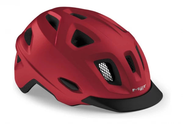 Casque Met Mobilite Urban Rouge Mat Metallisé 3 Casque Met Mobilite Urban Rouge Mat Metallisé
