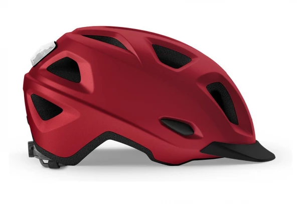 Casque Met Mobilite Urban Rouge Mat Metallisé 4 Casque Met Mobilite Urban Rouge Mat Metallisé – Image 2