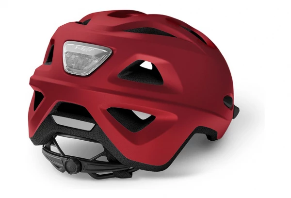 Casque Met Mobilite Urban Rouge Mat Metallisé 5 Casque Met Mobilite Urban Rouge Mat Metallisé – Image 3