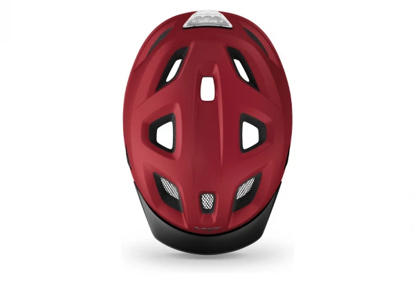 Casque Met Mobilite Urban Rouge Mat Metallisé 6 Casque Met Mobilite Urban Rouge Mat Metallisé – Image 4