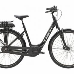 Vélo De Ville Électrique Trek District+ 4 Lowstep 400wh Shimano Nexus 7V Dnister Black 2021 Noir