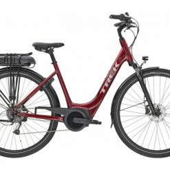 Vélo De Ville Électrique Trek VERVE+ 1 Mowstep Shimano Altus 8V 400wh Rage Red 2021 Noir