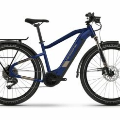 VTC Électrique Haibike Trekking 7 I630Wh Shimano Deore M5100 11V Bleu Marine / Beige Sable 2022