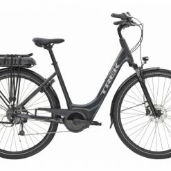 Vélo De Ville Électrique Trek VERVE+ 1 LOWSTEP Shimano Altus 8V Noir 300wh 2021