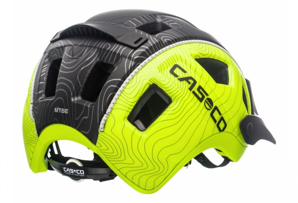 Casque Casco MTB E Noir/ Jaune Fluo 6 Casque Casco MTB E Noir/ Jaune Fluo – Image 5