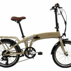 Vélo Pliant Électrique Bicyklet Marcus Shimano Tourney 6V 418 Wh 20'' Beige Ivoire 2022