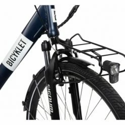 Vélo De Ville Électrique Mixte Bicyklet Claude Shimano Tourney 7V 500 Wh 700 Mm Bleu Nuit Mat Marron -Tout le Vélo Électrique Soldes unnamed file 446