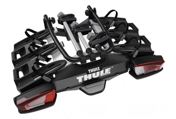 Porte-Vélos Sur Boule D'Attelage Thule VeloCompact Prise 13 Broches - 3 Vélos (Compatible E-Bikes) Noir Argent 6 Porte-Vélos Sur Boule D'Attelage Thule VeloCompact Prise 13 Broches - 3 Vélos (Compatible E-Bikes) Noir Argent – Image 4