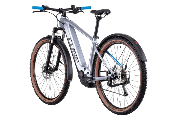 VTT Électrique Semi-Rigide Cube Reaction Hybrid Performance 500 Allroad Shimano Alivio 9V 500 Wh 29'' Argent Polar 2022 7 VTT Électrique Semi-Rigide Cube Reaction Hybrid Performance 500 Allroad Shimano Alivio 9V 500 Wh 29'' Argent Polar 2022 – Image 5