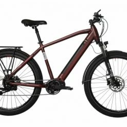 Vélo De Ville Électrique Bicyklet Raymond Shimano Acera 9V 504 Wh 27.5'' Rouge Bordeaux