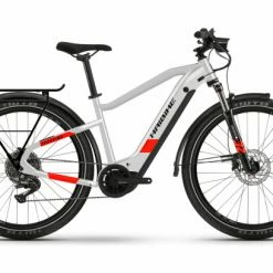 VTC Électrique Haibike Trekking 7 I630Wh Shimano Deore M5100 11V Gris / Rouge Mat 2022