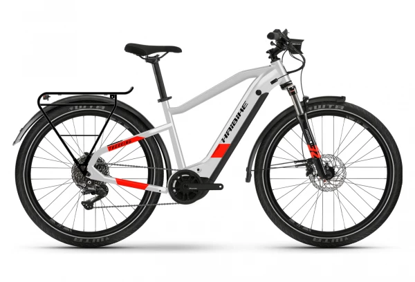 VTC Électrique Haibike Trekking 7 I630Wh Shimano Deore M5100 11V Gris / Rouge Mat 2022 4 VTC Électrique Haibike Trekking 7 I630Wh Shimano Deore M5100 11V Gris / Rouge Mat 2022 – Image 2