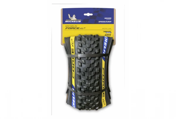 Pneu VTT Michelin Force XC2 Racing Line 29'' Tubeless Ready Souple Cross Shield2 Gum-X E-Bike Ready 9 Pneu VTT Michelin Force XC2 Racing Line 29'' Tubeless Ready Souple Cross Shield2 Gum-X E-Bike Ready – Image 7