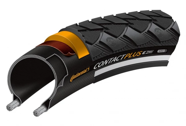 Pneu Continental Contact Plus 700 Mm Tubetype Rigide SafetyPlus Breaker E-Bike E50 4 Pneu Continental Contact Plus 700 Mm Tubetype Rigide SafetyPlus Breaker E-Bike E50 – Image 2