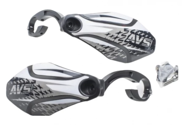 Protège Mains AVS KIT DECO (patte Alu Avec Charnière) Noir Blanc 3 Protège Mains AVS KIT DECO (patte Alu Avec Charnière) Noir Blanc